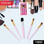 5pc Makeup Brush Tools Kit (5 Pcs Set  Mix Color) thumbnail 7