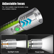Pattern Flashlight Usb Flashlight Rechargeable Led Torch Light (1 Pc) thumbnail 2