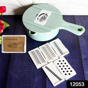Vegetable Choppers With Drain Basket  6 In 1 Vegetable Slicer Blades (1 Set) thumbnail 6