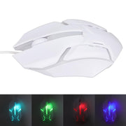 Usb Wired Mouse Gaming Mouse Colorful  Lighting Luminous  (1 Pc  Wihte) thumbnail 5