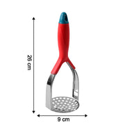 5493 Kitchen Food Masher Fruit Tool Masher Professional Masher Kitchen Tool Kitchen Masher With Comfortable Grip Heavy Duty Potato Masher Perfect For Bean Vegetable Fruits Masher (1 Pc) thumbnail 2