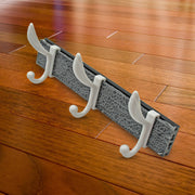 7571 Cloth Hanger Wall Door Hooks Rail For Hanging Clothes For Hanging Hook Rack Rail Extra Long Coat Hanger Wall Mount For Clothes Jacket Hats 6 Hook thumbnail 2
