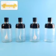 Transparent Spice Jar Set With Spoon  Airtight Lid (4 Pc) thumbnail 1