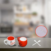 4764 King  Queen Printed Couple Matching Coffeetea Plastic Coffee Mug (300ml Set Of 2) thumbnail 3