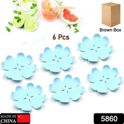 5860  Heat Resistant Coasters For Type Of Glasses Mugs Coffee Coaster With Durable Plastic Material For Glass  Cup Kitchendining Table Beautiful Plastic Coasters Coffee Mugs Glasses (6 Pc Set) thumbnail 5