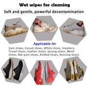 4367 Shoe Cleaning Wet Wipes Fast Scrubbing Shoes Cleaning Tissue Sneakers Non-woven Detergent Quick Wipes Disposable Travel Portable Removes Dirt Stains thumbnail 6