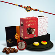 Rakhi (K1_313_em32)  Chocolate Magic 32gm Rakhi For Brother With Gift  Rakhi With Chocolate Rakhi Combo For Brother  Set Of 1 Rakhi  Chocolate thumbnail 1