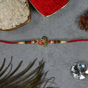 Om  Peacock Feather Rakhi thumbnail 1