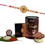 Rakhi (K1_401_em)  Chocolate Magic  Rakhi For Brother With Gift  Handmade Rakhi Rakhi Combo For Brother  Stylish Rakhi For Brother  Set Of 1 Rakhi thumbnail 1