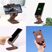 0216 Cute Cartoon Design Multi-angle Adjustable Foldable Mobile Stand thumbnail 3