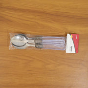 Premium Stainless Steel Dessert Spoon With Plastic Handle Set (4 Pc Set) thumbnail 6