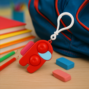 Pop-it Fidget Keychain Toy - (1 Pc  Mix Color) thumbnail 2