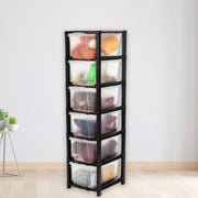 6-layer Modular Plastic Drawer Storage Cabinet thumbnail 5