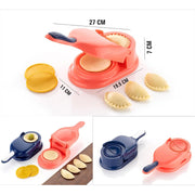 5302 Dumpling Press Mould For Gujiya  Ghughra  Momos Making 2 In 1 Dumpling Maker Mould Machine Kitchen Dumpling Making Tool thumbnail 4