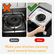 Aluminum Gas Stove Burner Protector Covers (10 Pc  23x23 Cm) thumbnail 3