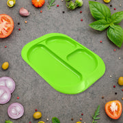 5554 Plastic Food Plates  Biodegradable 3 Compartment Square Plate With Spoon For Food Snacks  Nuts  Desserts Plates For Kids Reusable Plates For Outdoor Camping Bpa-free (1 Pc) thumbnail 2