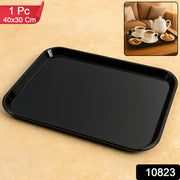 Plastic Serving Tray  Plate  40  30 Cm (1 Pc  Black) thumbnail 6