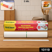 Freshee Multipurpose Grease-proof  Non-stick Food Paper Roll  300 Mm  5 Meter thumbnail 5