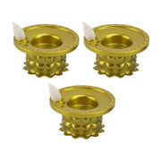 Set Of 3 Water Sensor Led Golden Diyas thumbnail 1