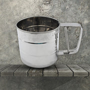7021 Flour Sifter Stainless Steel Shaker Creation Baking Stainless Steel Shaker Sieve Cup Manual Flour Sifter With Measuring Scale Mark Flour Sifter Flour Sieve Multipurpose Handheld For Hotel For Kitchen Home thumbnail 6