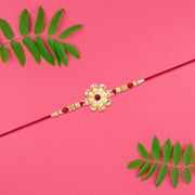 Designer Golden Rakhi thumbnail 1