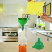 4237 Silicone Funnel For Pouring Oil Sauce Water Juice And Small Food-grainsfood Grade Silicone Funnel (1 Pc Green) thumbnail 2