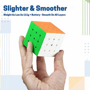 1975 Small Puzzles Cubes 444 High Speed Sticker Less Magic Cube Game Kids And Professionals Magic Cube Puzzle Toy Pack Of 1 8+ Years thumbnail 5
