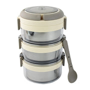 Ganesh Steko-3 Triple Layer Stainless Steel Insulated Lunch Box Set thumbnail 1