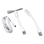 Portable Mini Usb Fan Usb Light  Micro Usb Cable (3 Pcs Set) thumbnail 3