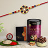 Rakhi (K1_550_as)  Assorted Chocolate Dryfruits 96gm Rakhi For Brother With Gift Rakhi With Chocolate Rakhi Combo For Brother Set Of 1 Rakhi Chocolate