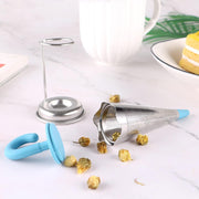 Reusable Cute Umbrella Tea Strainer With Tray  Stand (1 Pc) thumbnail 2