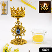 Flower Diwali Candle Holder With Plastic Stand (1 Set) thumbnail 6