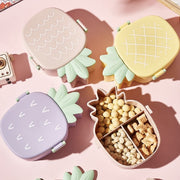 5729 Kids Lunch Box Cute Pineapple Shaped Bento Box With Fork Spoon Snack Candy Container Microwave Portable Office Lunch Box (1 Pc  With Spoon Fork  Color Box) thumbnail 2