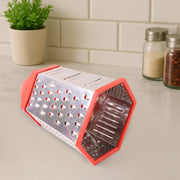 7-in-1 Heavy Duty Stainless Steel Box Grater With Ergonomic Handle (1 Pc) thumbnail 5