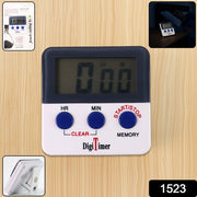 1523 Digital Kitchen Timer With Alarm  Stop Watch Timer For Kitchen  Kitchen Timer With Magnetic Stand Timer Clock For Study thumbnail 5