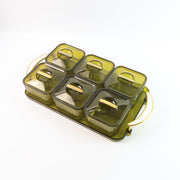 Liger Multipurpose Transparent Spice Jar Set With Tray And Lids 400ml Approx (6 Pc) thumbnail 1