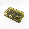 Liger Multipurpose Transparent Spice Jar Set With Tray And Lids 400ml Approx (6 Pc)