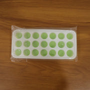 21 Grid Plastic Round Pop Ice Cube Tray With Lid (1 Pc) thumbnail 6