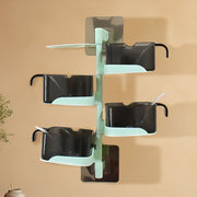 Rotating Spice Jars Vertical Rotatable Seasoning Box 5 Section  Tier With 5 Spoon (1 Set) thumbnail 1