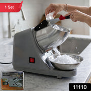 Electric Ice Crushing Machine With Stainless Steel Bowl 1 Set thumbnail 7