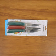 Multipurpose Stainless Steel Fruit Knife Set Of 3 thumbnail 6