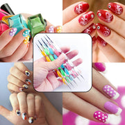 6020 Nail Art Point Pen And Set Used By Womens And Ladies For Their Fashion Purposes. thumbnail 1