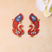 Decorative Wooden Shubh Labh Wall Hanging (2 Pc) thumbnail 6