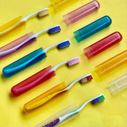 4969 6pc Plastic Toothbrush Cover Anti Bacterial Toothbrush Container- Tooth Brush Travel Covers Case Holder Cases thumbnail 3
