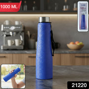 Classic Stainless Steel Water Bottle Blue Color (1000 Ml 1 Piece) thumbnail 7
