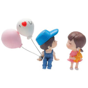 Plastic Cute Couple Car Dashboard Decoration Figurine Set (1 Set) thumbnail 3