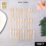 110mm Wooden Tea Spoon  30 Pcs Pack thumbnail 5