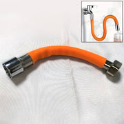 9087 Flexible Water Tap Extender Universal Foaming Extension Tube With Connector 360 Free Bending Faucet Extender Adjustable Sink Drain Extension (18cm) thumbnail 1
