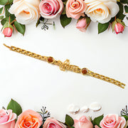 Mahakal Trishul Design  Rudraksh Beads Bracelet Rakhi thumbnail 2