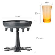 6 Shot Win Glass Dispensers With Tray  6 Pcs Glass thumbnail 4